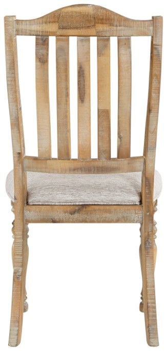 Homelegance® Weatherford Gray/Wheat Upholstered Dining Side Chair-4