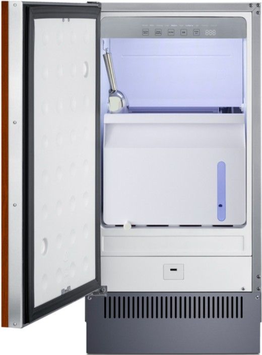 Summit® 18” 60 lb Panel Ready Outdoor Icemaker-1