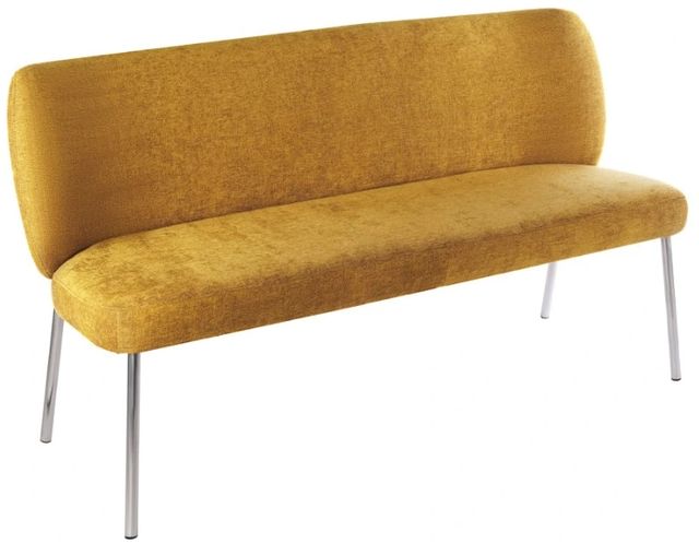 Modus Furniture Fomo Pineapple/Stainless Steel Upholstered Settee-0