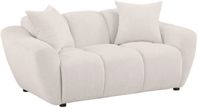 Coaster® Destino Greige Upholstered Splayed Arm Loveseat-0