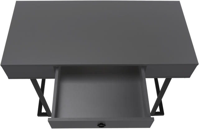 Monarch Specialties Inc. Black/Modern Grey Computer Desk-3