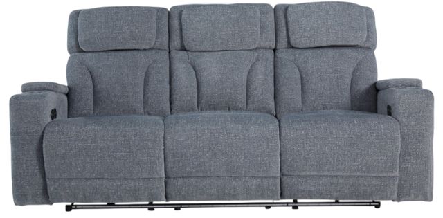 Signature Design by Ashley® Forest Lake Steel Power Reclining Sofa with Adjustable Headrest-2