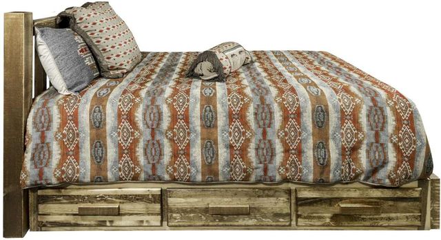 Montana Woodworks® Homestead Stain & Lacquer Twin Platform Bed with Storage-2