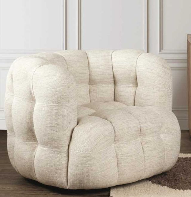 Classic Home Walter Beige Swivel Chair-1