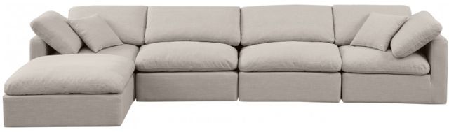 Meridian Furniture Indulge 5-Piece Beige Modular Sectional-1