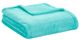 Olliix by Intelligent Design Microlight Plush Aqua Throw-0