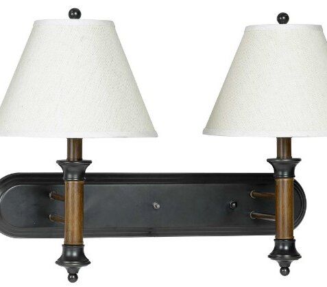 Cal® Lighting & Accessories Dark Bronze Wall Lamp-0