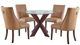 Powell® Auden 5-Piece Espresso/Tan Dining Set-0