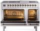 Ilve® Nostalgie II Series 48" Stainless Steel Pro Style Dual Fuel Range-1