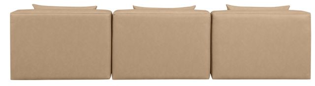 Meridian Furniture Cube 3-Piece Tan Leather Sofa-4