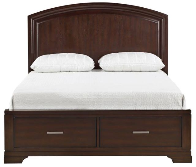 Homelegance® Hudson Cherry Queen Storage Platform Bed-2