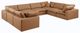 Meridian Furniture Comfy 8-Piece Cognac Modular Sectional Sofa-0