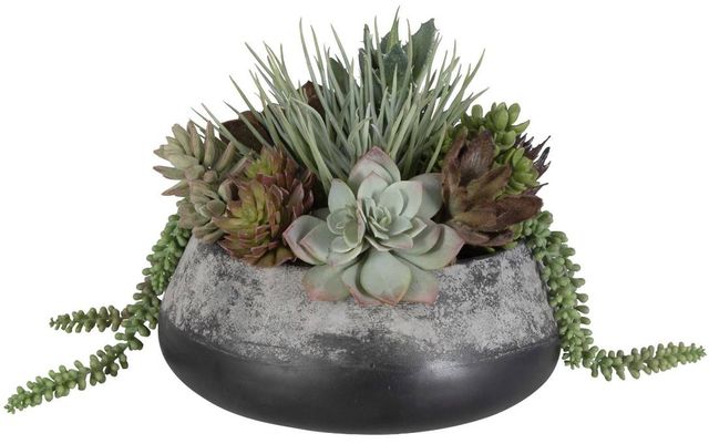 Uttermost® Yuma Burgundy/Green Succulent Centerpiece-3