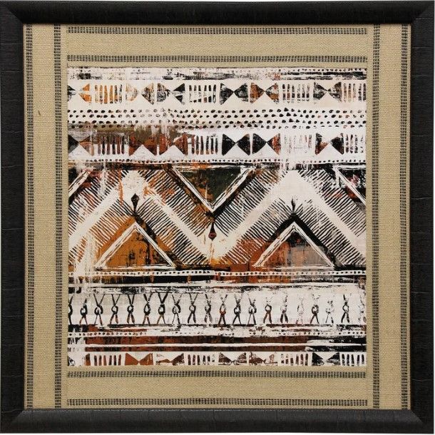 Stylecraft African Patterning I Black/Brown Wall Art-0