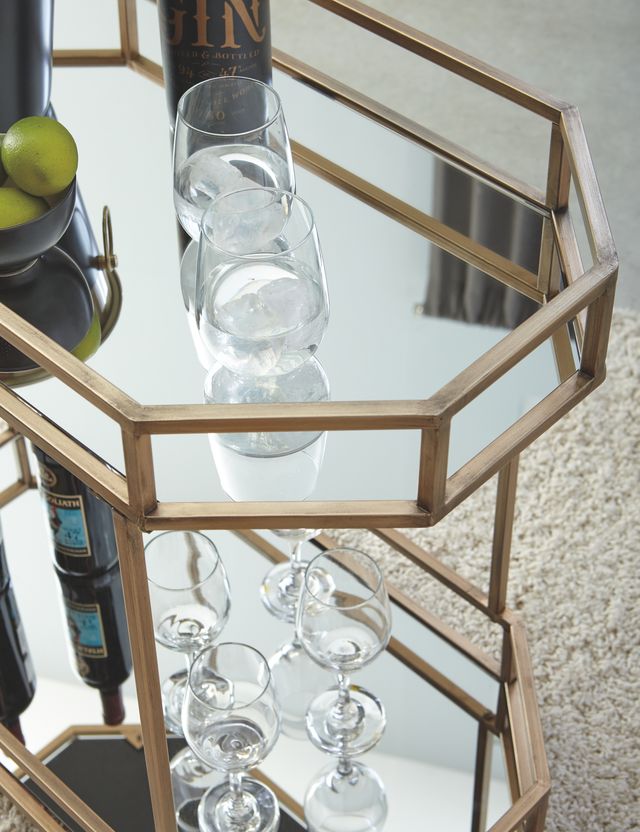Signature Design by Ashley® Daymont Gold Bar Cart-3