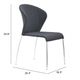 Zuo® Oulu Graphite Dining Chair-4