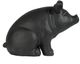 A & B Home Matte Black Pig Figurine-2