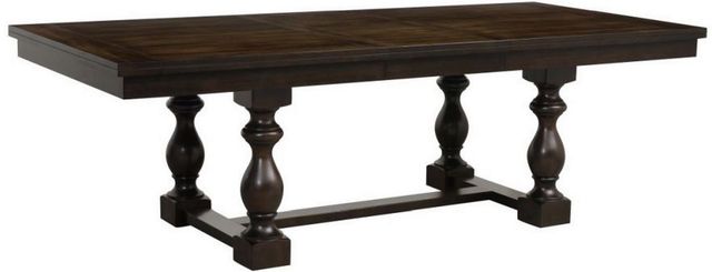 Mazin Furniture Yates Burnished Dark Oak Dining Table-0