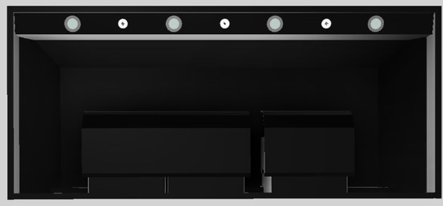 Vent-A-Hood® Designer Series 54" Black Wall Mounted Range Hood-1