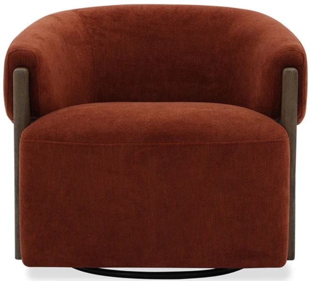 Parker House® Finley Island Rust Swivel Accent Chair-2