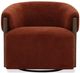 Parker House® Finley Island Rust Swivel Accent Chair-2