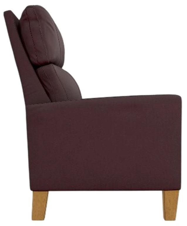 Best® Home Furnishings Customizable Janae Leather Manual High Leg Recliner with Honey Birch Legs-2