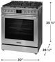 Frigidaire Professional® 30" Smudge-Proof® Stainless Steel Slide-In Gas Range-2