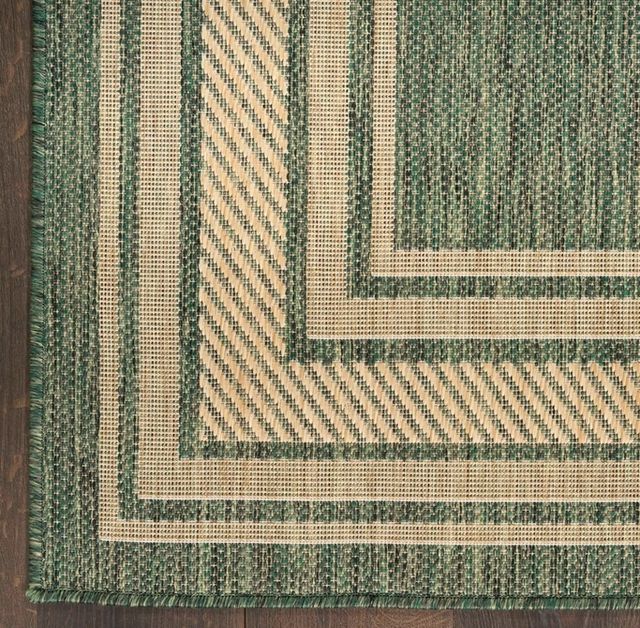 Nourison Home™ Horizon HOZ03 Green 5'x7' Area Rug-4