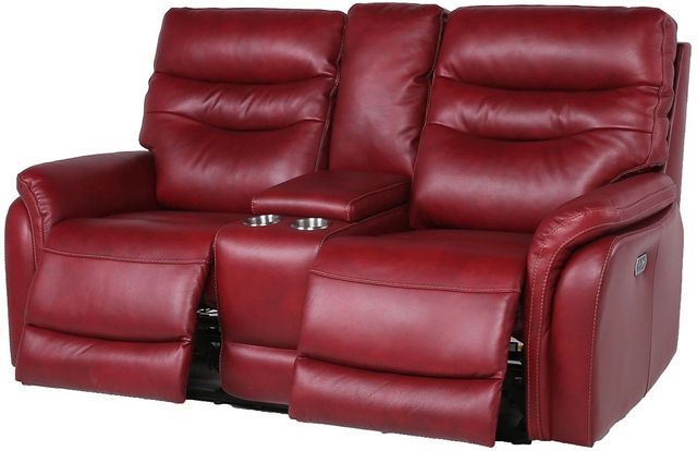 Steve Silver Co. Fortuna Wine Power Reclining Loveseat with Console-2