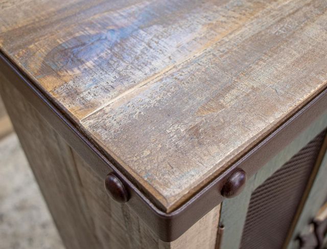 International Furniture Direct Antique Brown 71" Console-3