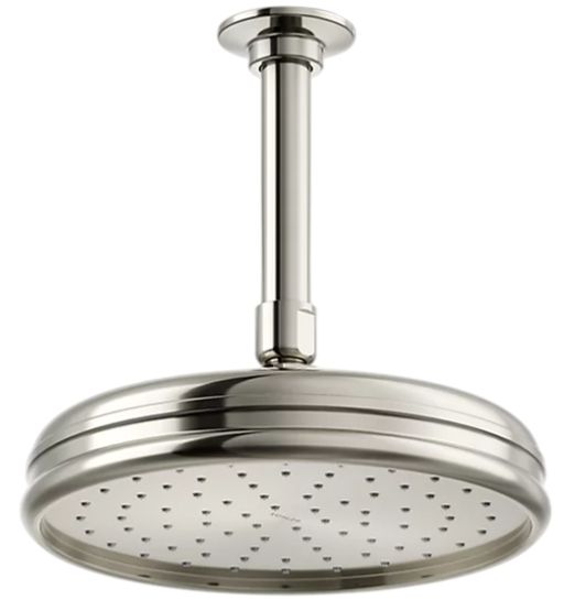KOHLER® Vibrant Polished Nickel 2.5 GPM Traditional 10" Single-Function Rainhead-0