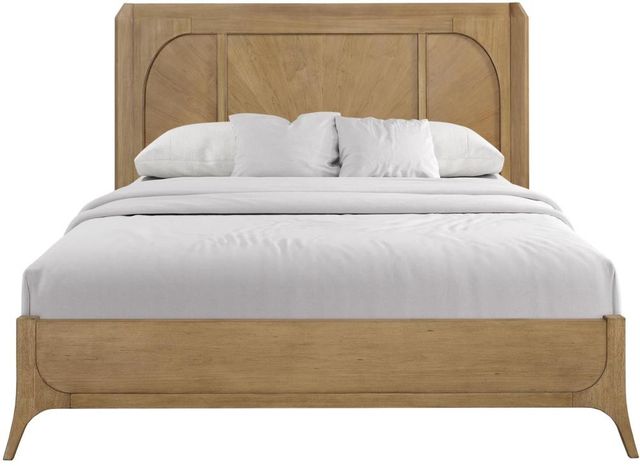 Bernards Tapestry Honeycomb Reversible Queen Panel Bed-4