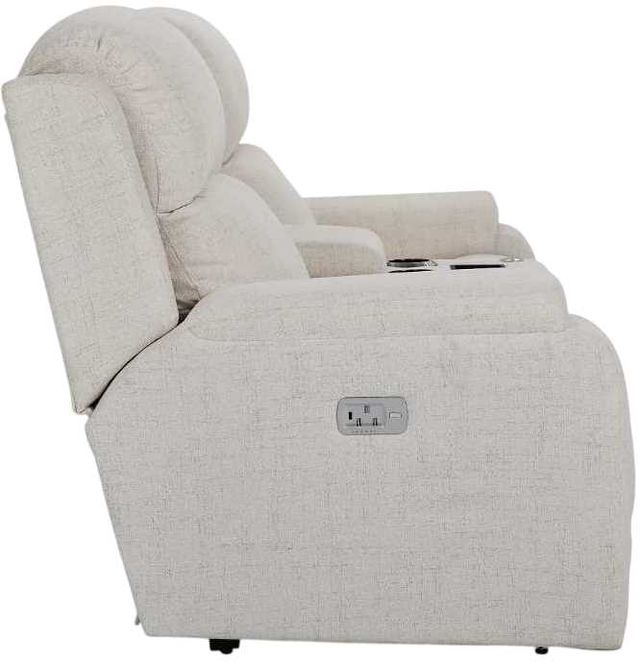 La-Z-Boy® Dorian Cream Power Reclining Loveseat with Console, Headrest, and Lumbar-3