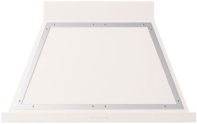 Ilve® Nostalgie II Noblesse 40" Antique White Wall Mounted Range Hood with Chrome Trim-0