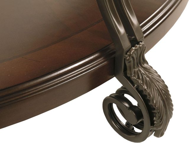 Signature Design by Ashley® Nestor Medium Brown Oval Coffee Table-4