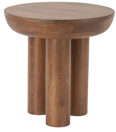 Home Trends & Design Palermo Acorn Brown Side Table-0