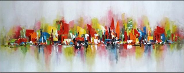Classy Art Hand Painted Textured Canvas Wall Art -0