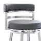 Armen Living Madrid Gray 26" Counter Stool-3