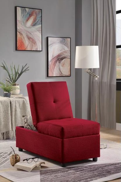 Homelegance Denby Fabric Storage Ottoman/Chair-3
