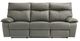Elements International Wildcat Aviarah Gray Manual Motion Reclining Sofa-1