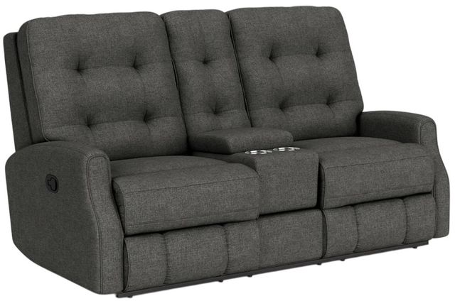 Flexsteel® Devon Ash Reclining Loveseat with Console-0