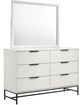 Coaster® Sonora White 6-drawer Dresser with Mirror-0