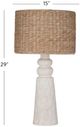 Bassett Mirror Laramie White Table Lamp-3