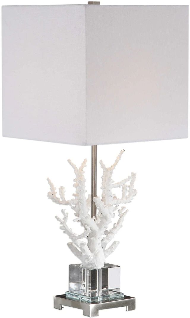 Uttermost® Corallo White Coral Table Lamp-0