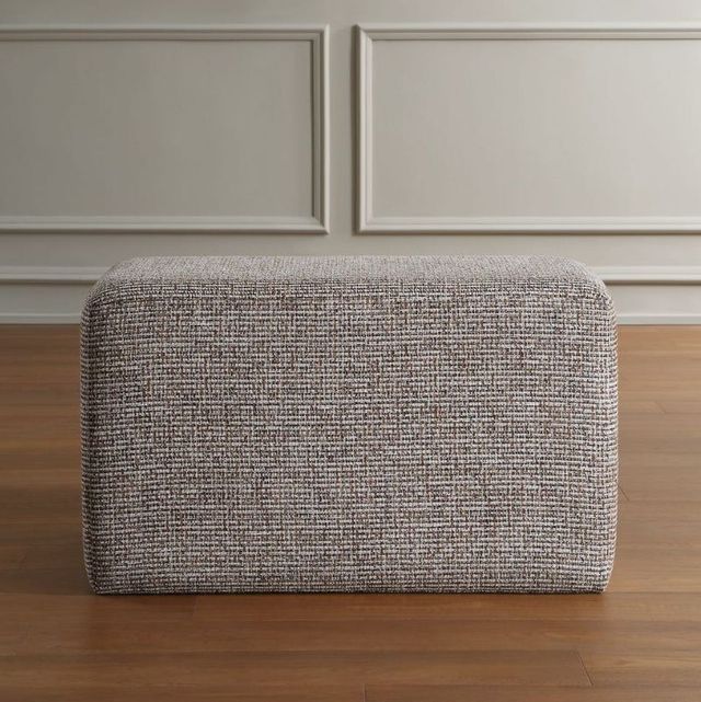Uttermost® Kelce Caramel/Cream Woven Checkered Ottoman-3