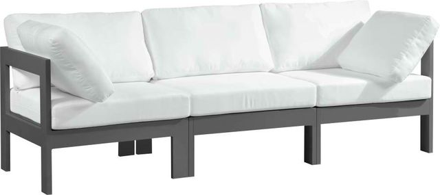 Meridian Furniture Nizuc White Outdoor Patio Modular Sofa-0