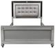 New Classic® Home Furnishings Valentino 4-Piece Silver King Panel Bedroom Set-5