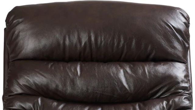 La-Z-Boy® Joshua Chestnut Leather Power Rocking Recliner with Headrest-3