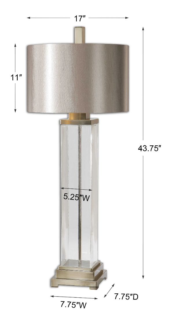 Uttermost® Drustan Clear/Champagne Table Lamp-2