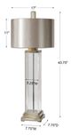 Uttermost® Drustan Clear/Champagne Table Lamp-2